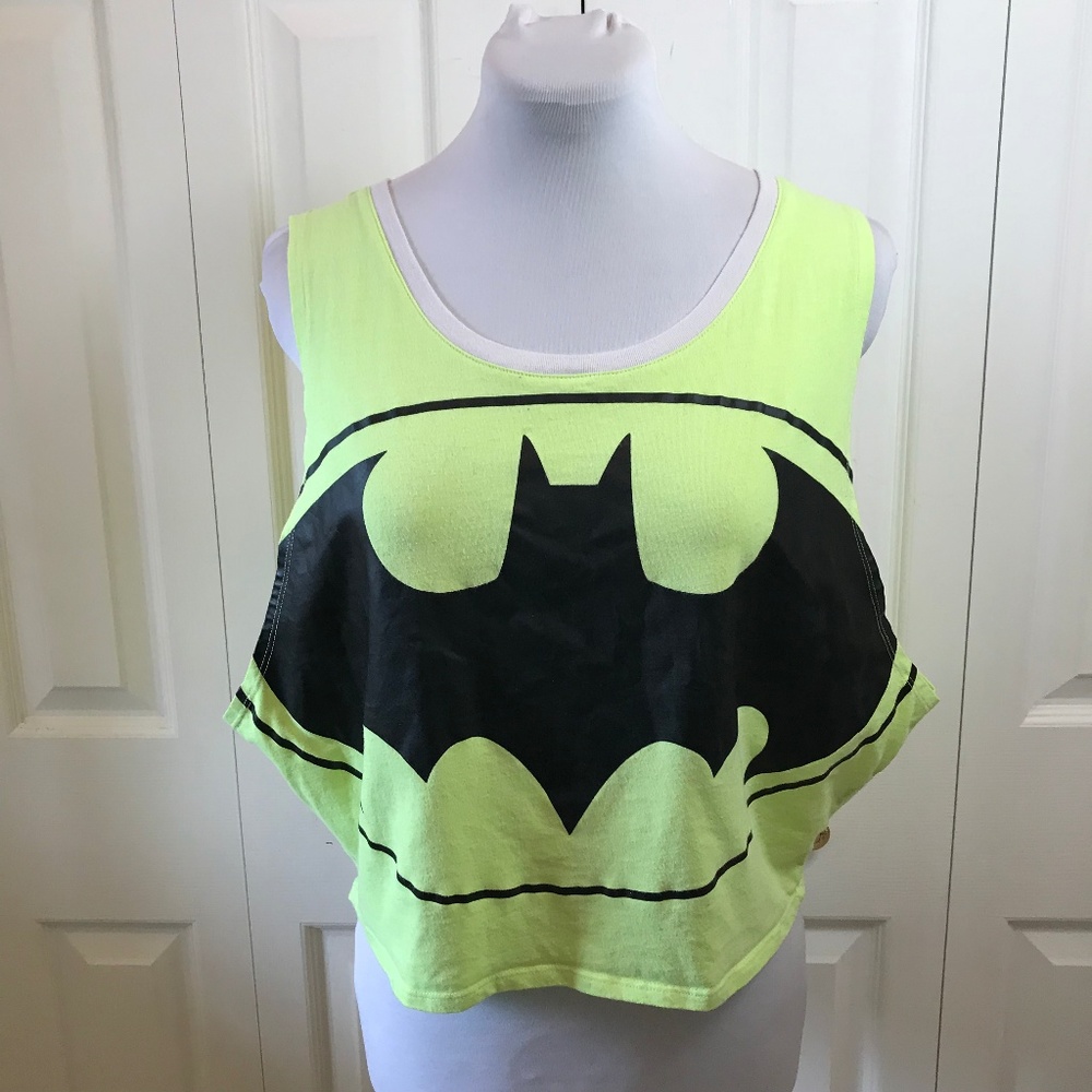 Authentic BatMan DC Comics High Low Crop Top sz M